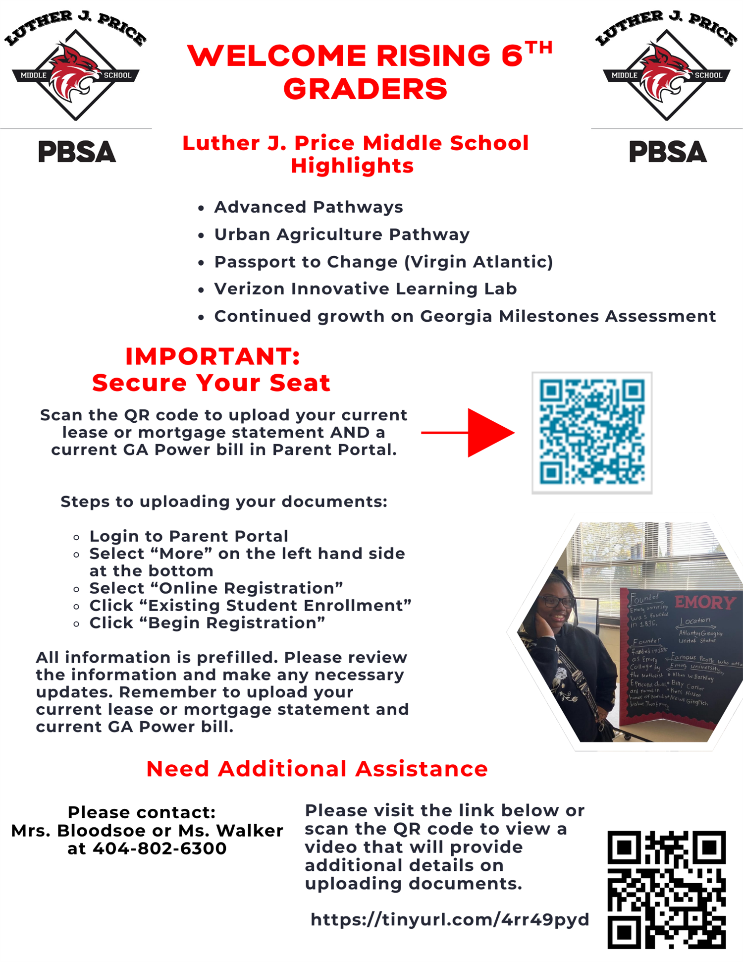 Rising 6th Grade Registration